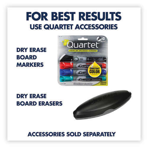 Image of Quartet® SM531 Classic Series Nano-Clean Dry Erase Board, 24" x 18", White Surface, Satin Aluminum Frame