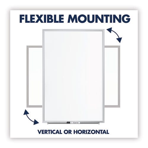 Image of Quartet® SM531 Classic Series Nano-Clean Dry Erase Board, 24" x 18", White Surface, Satin Aluminum Frame