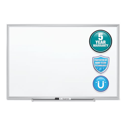 Image of Quartet® SM531 Classic Series Nano-Clean Dry Erase Board, 24" x 18", White Surface, Satin Aluminum Frame