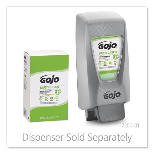 Image of GOJO® 7265-04 MULTI GREEN Hand Cleaner, Refill for PRO TDX Push Style Dispenser, Citrus Solvent with Natural Pumice, 2,000 mL, 4/Carton