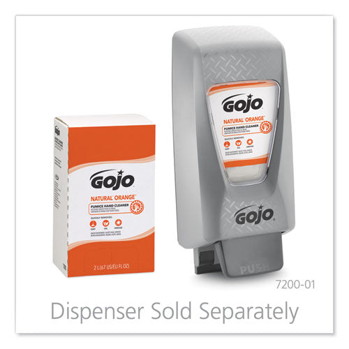 Image of GOJO® 7255-04 NATURAL ORANGE Pumice Hand Cleaner Refill, Citrus Scent, 2,000 mL, 4/Carton