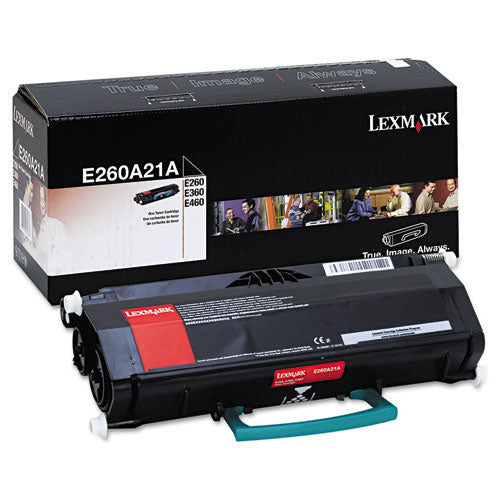Image of Lexmark E260A21A E260a21a Toner, 3,500 Page-Yield, Black