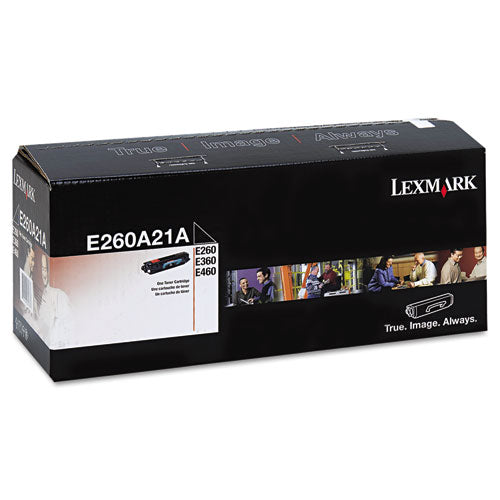 Image of Lexmark E260A21A E260a21a Toner, 3,500 Page-Yield, Black