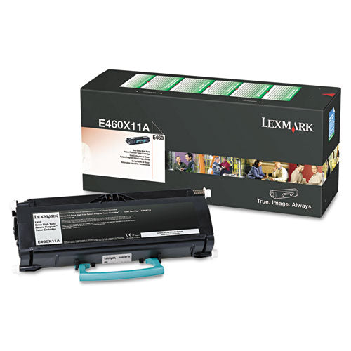 Image of Lexmark E460X11A E460x11a Return Program Extra High-Yield Toner, 15,000 Page-Yield, Black