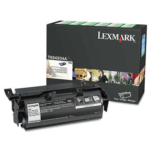 Image of Lexmark T654X04A T654x04a Return Program Extra High-Yield Toner, 36,000 Page-Yield, Black