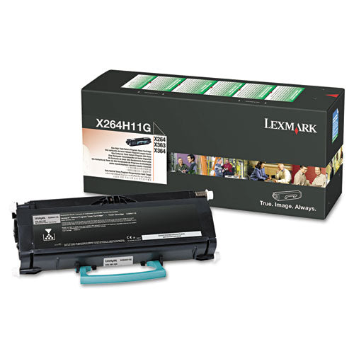 Image of Lexmark X264H11G X264h11g Return Program High-Yield Toner, 9,000 Page-Yield, Black