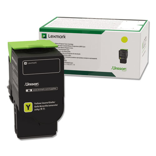 Image of Lexmark 78C1UY0 78c1uy0 Return Program Toner, 7,000 Page-Yield, Yellow