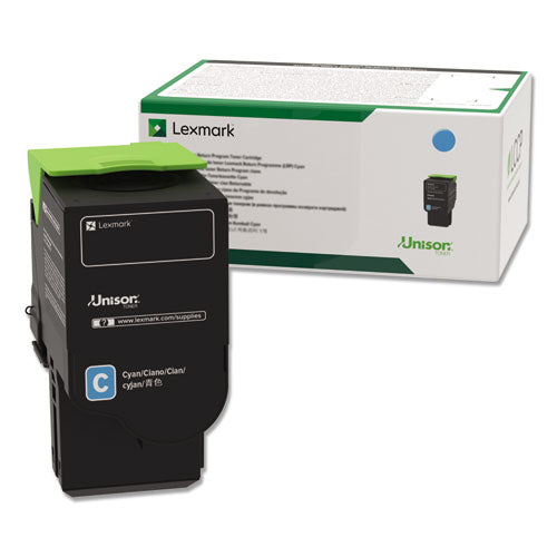 Image of Lexmark 78C1UC0 78c1uc0 Return Program Toner, 7,000 Page-Yield, Cyan