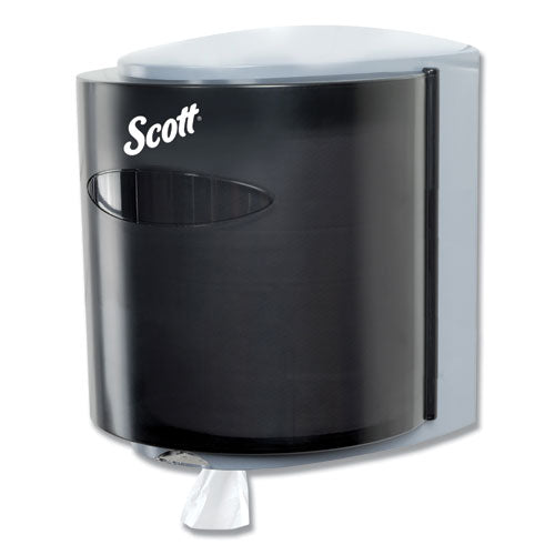 Image of ScottÂ® Roll Center Pull Towel Dispenser, 10.3 x 9.3 x 11.9, Smoke/Gray