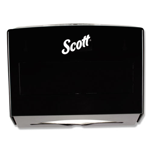 Image of Scott® 09215 Scottfold Folded Towel Dispenser, 10.75 X 4.75 X 9, Black