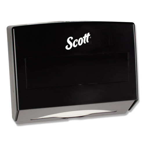 Image of Scott® 09215 Scottfold Folded Towel Dispenser, 10.75 X 4.75 X 9, Black