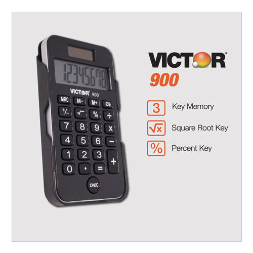 Image of Victor® 900 900 Antimicrobial Pocket Calculator, 8-Digit Lcd