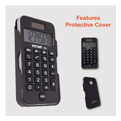 Image of Victor® 900 900 Antimicrobial Pocket Calculator, 8-Digit Lcd