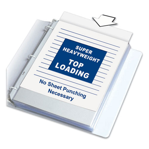 Image of C-LineÂ® Super Heavyweight Poly Sheet Protectors, Non-Glare, 2", 11 x 8.5, 50/Box