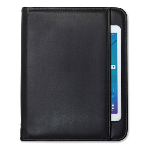 Image of Samsill® 70820 Professional Zippered Pad Holder, Pockets/slots, Writing Pad, Black