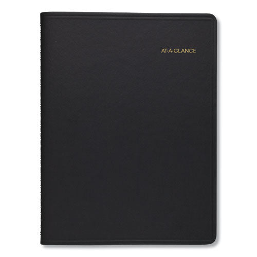Image of AT-A-GLANCE® 7022205 Two-Person Group Daily Appointment Book, 11 x 8, Black Cover, 12-Month (Jan to Dec): 2025