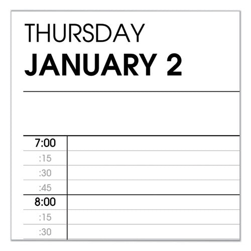Image of AT-A-GLANCE® 7022205 Two-Person Group Daily Appointment Book, 11 x 8, Black Cover, 12-Month (Jan to Dec): 2025