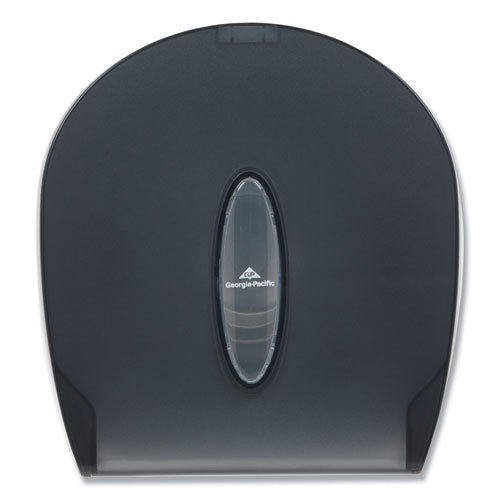 Image of Georgia Pacific® Professional 59009 Jumbo Jr. Bathroom Tissue Dispenser, Single Roll, 10.6 x 5.4 x 11.3, Translucent Smoke