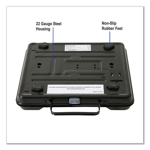 Image of Brecknell GP250 Portable Electronic Utility Bench Scale, 250 lb Capacity, 12.5 x 10.95 x 2.2  Platform
