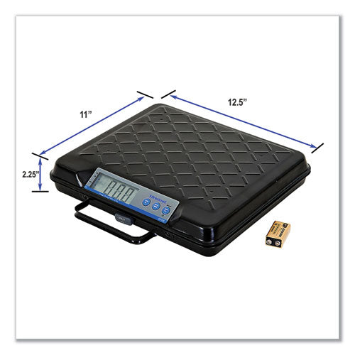 Image of Brecknell GP250 Portable Electronic Utility Bench Scale, 250 lb Capacity, 12.5 x 10.95 x 2.2  Platform
