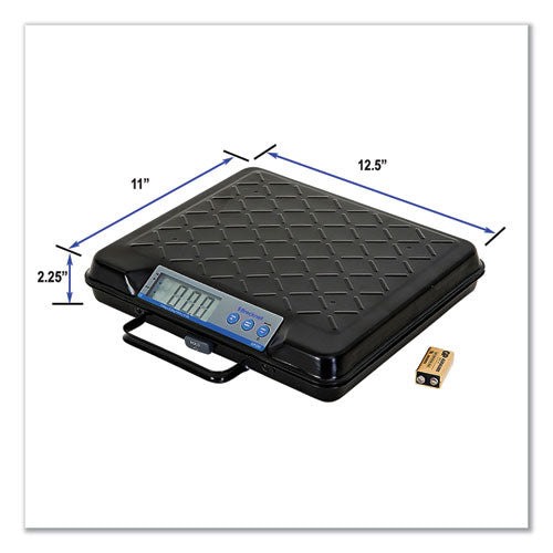 Image of Brecknell GP100 Portable Electronic Utility Bench Scale, 100 lb Capacity, 12.5 x 10.95 x 2.2  Platform