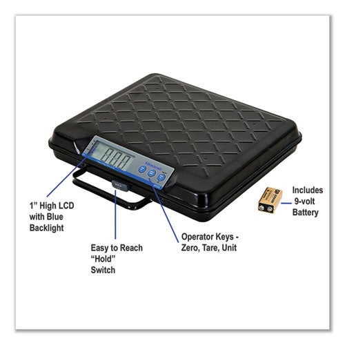 Image of Brecknell GP250 Portable Electronic Utility Bench Scale, 250 lb Capacity, 12.5 x 10.95 x 2.2  Platform