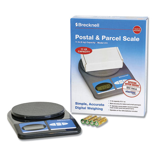 Image of Brecknell 311 Model 311 -- 11 Lb. Postal/shipping Scale, Round Platform, 6" Dia