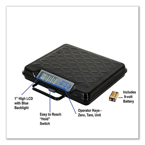 Image of Brecknell GP100 Portable Electronic Utility Bench Scale, 100 lb Capacity, 12.5 x 10.95 x 2.2  Platform