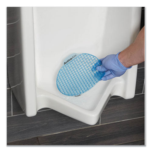 Image of Georgia Pacific® Professional 48271 Activeaire Deodorizer Urinal Screen, Sunscape Mango Scent, Orange, 12/carton