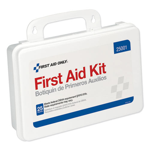 Image of PhysiciansCare® by First Aid Only® 25001-004 First Aid Kit For Use By Up To 25 People, 113 Pieces, Plastic Case