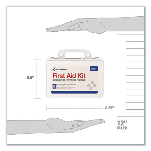 Image of PhysiciansCare® by First Aid Only® 25001-004 First Aid Kit For Use By Up To 25 People, 113 Pieces, Plastic Case
