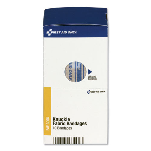 Image of First Aid Only FAE-3008 Knuckle Bandages, Individually Sterilized, 10/box