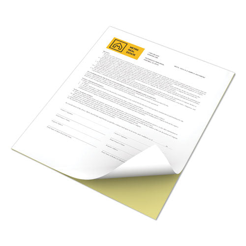 Image of xerox 3R12420 Revolution Digital Carbonless Paper, 2-Part, 8.5 x 11, Canary/White, 5,000/Carton