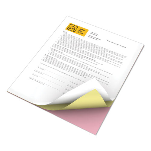 Image of xerox 3R12425 Revolution Carbonless 3-Part Paper, 8.5 x 11, White/Canary/Pink, 5,000/Carton