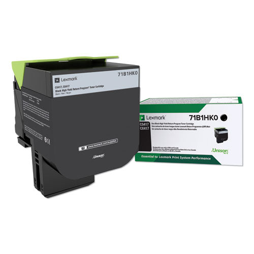 Image of Lexmark 71B1HK0 71b1hk0 Unison High-Yield Toner, 6,000 Page-Yield, Black