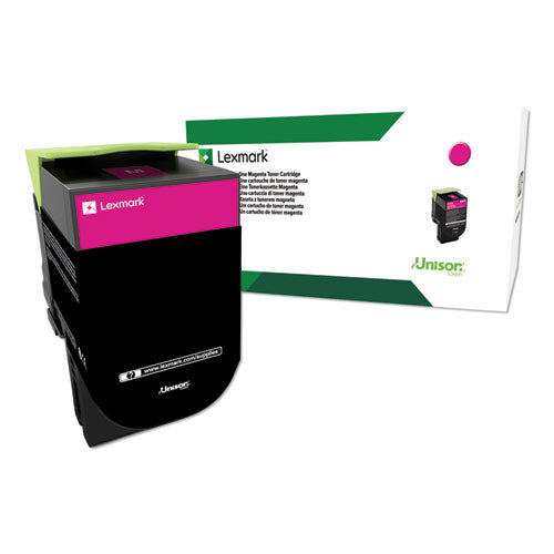 Image of Lexmark 80C1HM0 80c1hm0 Return Program High-Yield Toner, 3,000 Page-Yield, Magenta