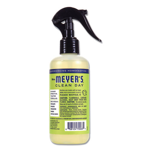 Image of Mrs. Meyer's® 374660 Clean Day Room Freshener, Lemon Verbena, 8 Oz, Non-Aerosol Spray, 6/carton