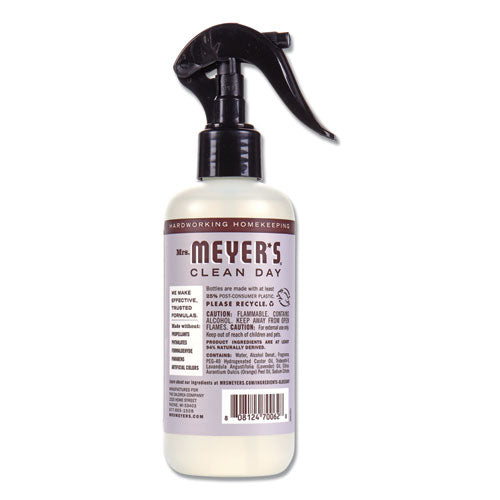 Image of Mrs. Meyer's® 670763 Clean Day Room Freshener, Lavender, 8 Oz, Non-Aerosol Spray, 6/carton