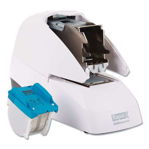 Image of Rapid® 73157 5050e Professional Electric Stapler, 60-Sheet Capacity, White