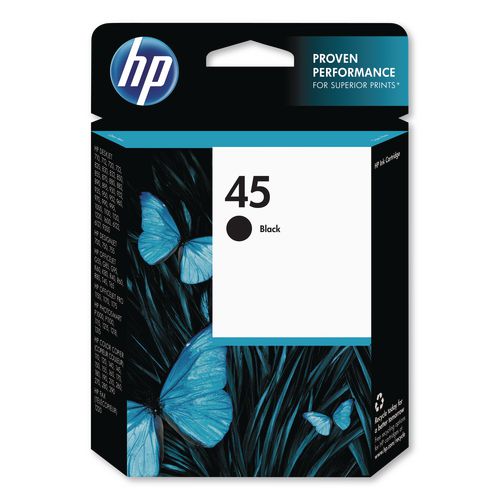 Image of HP 51645A#140 HP 45, (51645a) Black Original Ink Cartridge