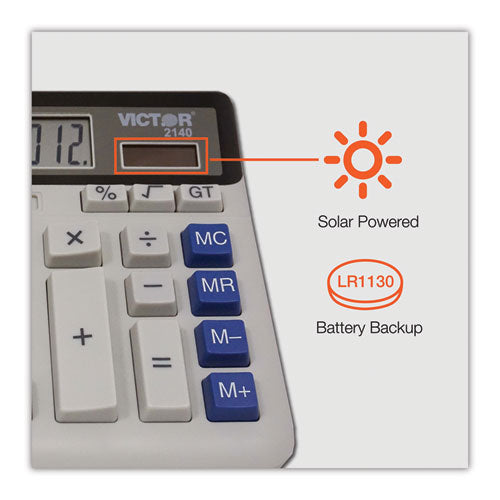 Image of Victor® 2140 2140 Desktop Business Calculator, 12-Digit Lcd