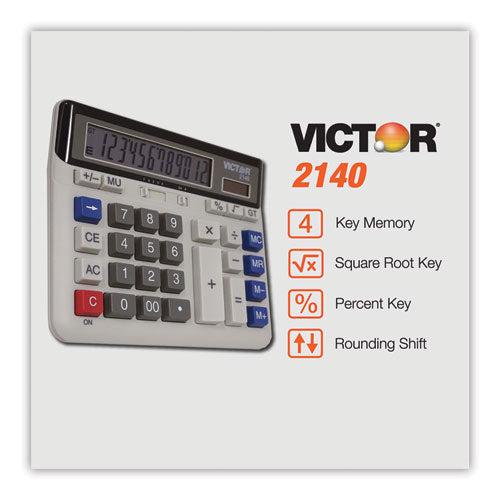 Image of Victor® 2140 2140 Desktop Business Calculator, 12-Digit Lcd
