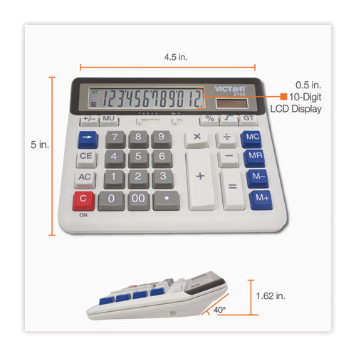 Image of Victor® 2140 2140 Desktop Business Calculator, 12-Digit Lcd