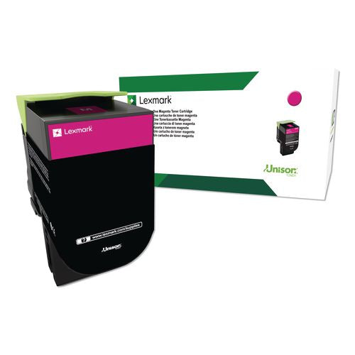 Image of Lexmark 80C0HMG 80c0hmg Return Program High-Yield Toner, 3,000 Page-Yield, Magenta, Taa Compliant