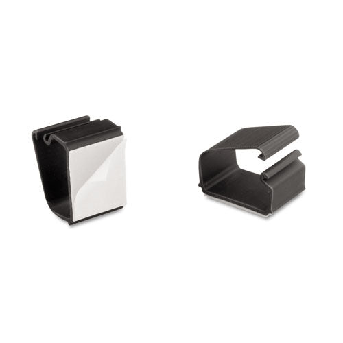 Image of Cord Away® 00204 Self-Adhesive Wire Clips, Black, 6/pack