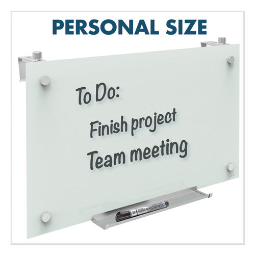 Image of Quartet® PDEC1830 Infinity Magnetic Glass Dry Erase Cubicle Board, 30" x 18", White Surface