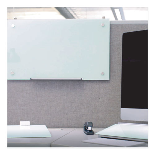 Image of Quartet® PDEC1830 Infinity Magnetic Glass Dry Erase Cubicle Board, 30" x 18", White Surface