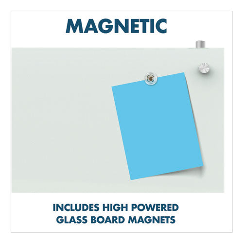 Image of Quartet® PDEC1830 Infinity Magnetic Glass Dry Erase Cubicle Board, 30" x 18", White Surface