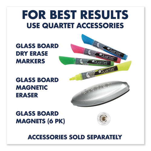 Image of Quartet® G7248B-A Infinity Magnetic Glass Marker Board, 72" x 48", Black Surface