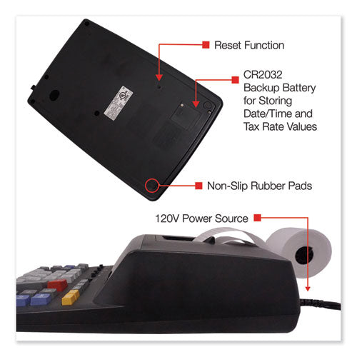 Image of Sharp® EL2196BL El2196bl Two-Color Printing Calculator, Black/red Print, 3.7 Lines/sec